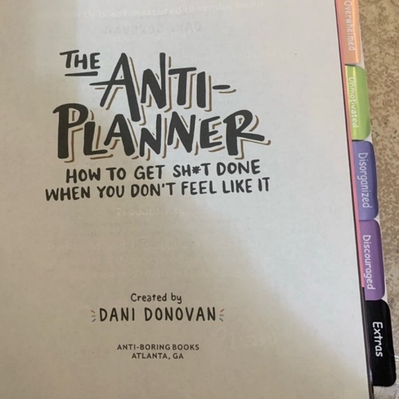 New! The Anti-Planner: How to Get Sht Done When You Don't Feel Like It* - Picture 7 of 7